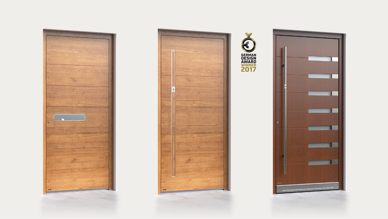 Modele de uși de intrare din lemn